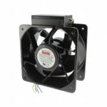 8006144907 UF18JC12/23-BWHR, Fan Tubeaxial 115/230VAC Square - 180mm L x 180mm H Ball 460.0 CFM (12.88m³/min) 4 Wire Leads Hirschmann