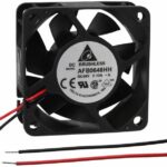 8007845230 AFB0648HH-A, DC Fans DC Tubeaxial Fan, 60x25mm, 48VDC, Ball Bearing, Lead Wires Hirschmann