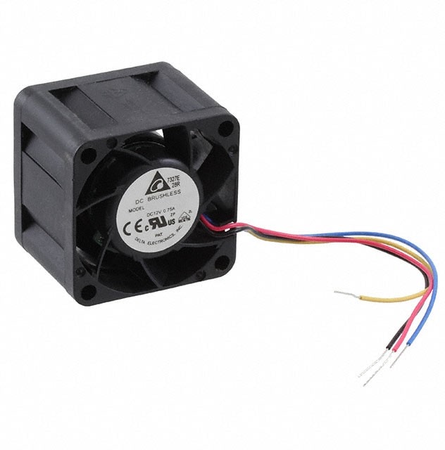 doc049672845 8006154094 FFB03612EHNYCL, Fan Tubeaxial 12VDC Square - 36mm L x 36mm H Ball 21.0 CFM (0.588m³/min) 4 Wire Leads Hirschmann — изображение 1