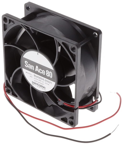 doc049680746 8006157998 9GA0824L20021, Fan Tubeaxial 24VDC Square - 80mm L x 80mm H Ball 2 Wire Leads Hirschmann — изображение 1