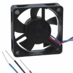 8006158921 ASB03512MA-AF00, Fan Tubeaxial 12VDC Square - 35mm L x 35mm H Sleeve 4.5 CFM (0.126m³/min) 3 Wire Leads Hirschmann