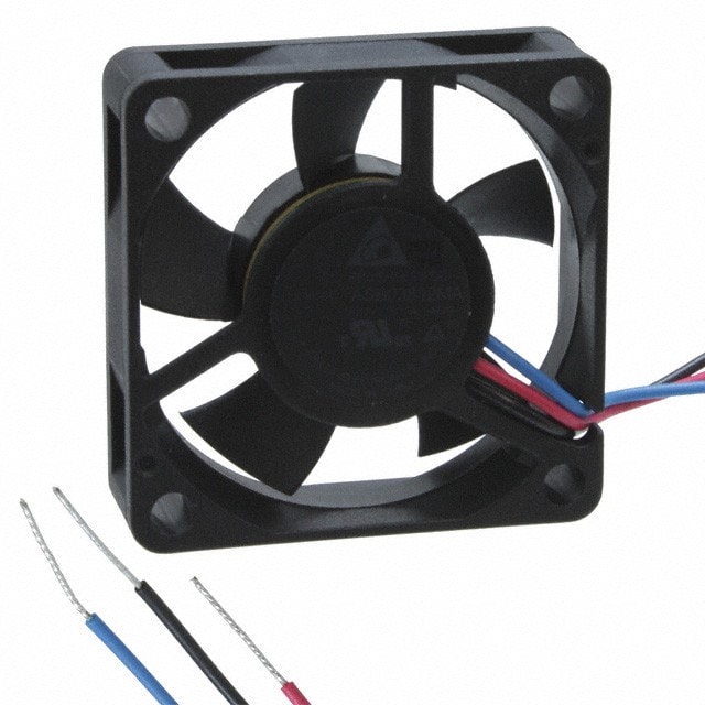 doc049681217 8006158921 ASB03512MA-AF00, Fan Tubeaxial 12VDC Square - 35mm L x 35mm H Sleeve 4.5 CFM (0.126m³/min) 3 Wire Leads Hirschmann — изображение 1