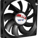 8006180727 DC0801512U2B-2T0, Fan Tubeaxial 12VDC Square - 80mm L x 80mm H Ball 45.2 CFM (1.27m³/min) 2 Wire Leads Hirschmann