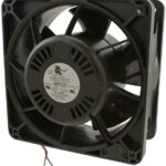8006185788 19031769A, Fan Tubeaxial 24VDC Square - 175.5mm L x 175.5mm H Ball 325.0 CFM (9.10m³/min) 2 Wire Leads Hirschmann