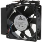 8006187406 GTW012FU604, Fan Tubeaxial 230VAC Square - 120mm L x 120mm H Ball 184.0 CFM (5.15m³/min) 5 Wire Leads Hirschmann