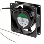 8006190364 SF11592A-1092HBL.GN.I55, Fan Tubeaxial 115VAC Square - 91.5mm L x 91.5mm H Ball 37.0 CFM (1.04m³/min) 2 Wire Leads Hirschmann