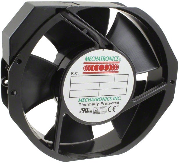 doc049706959 8006565019 UF15AC23-BTHR-B1, Fan Tubeaxial 230VAC Rectangular/Rounded - 172mm L x 150mm H Ball 212.0 CFM (5.94m³/min) 3 Terminals Hirschmann — изображение 1