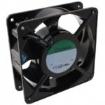 8006587984 SP103AT-1122LBT.GN, Fan Tubeaxial 115VAC Square - 119mm L x 119mm H Ball 54.0 CFM (1.51m³/min) 2 Terminals Hirschmann