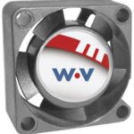 8033962723 DC0301012M2B-2T0, Fan Tubeaxial 12VDC Square - 30mm L x 30mm H Ball 3.7 CFM (0.104m³/min) 2 Wire Leads Hirschmann