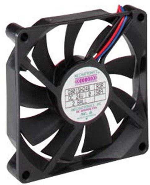 doc049737535 8005734982 G8015H12B-RGR, Fan Tubeaxial 12VDC Square - 80mm L x 80mm H Ball 37.0 CFM (1.04m³/min) 2 Wire Leads Hirschmann — изображение 1