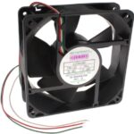 8006853232 G1238M48B1-FSR-L22, Fan Tubeaxial 48VDC Square - 120mm L x 120mm H Ball 125.0 CFM (3.50m³/min) 3 Wire Leads Hirschmann