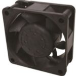 8006857263 06025DA-12R-AU-02, Fan Tubeaxial 12VDC Square - 60mm L x 60mm H Ball 45.6 CFM (1.28m³/min) 4 Wire Leads Hirschmann