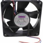 8006868096 G8032M12B-RSR-EM3, Fan Tubeaxial 12VDC Square - 80mm L x 80mm H Ball 41.0 CFM (1.15m³/min) 2 Wire Leads Hirschmann