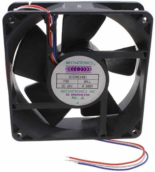 doc049747875 8006868096 G8032M12B-RSR-EM3, Fan Tubeaxial 12VDC Square - 80mm L x 80mm H Ball 41.0 CFM (1.15m³/min) 2 Wire Leads Hirschmann — изображение 1