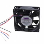 8006871889 E9225X12B1+6-FSR, Fan Tubeaxial 12VDC Square - 92mm L x 92mm H Ball 60.0 CFM (1.68m³/min) 4 Wire Leads Hirschmann