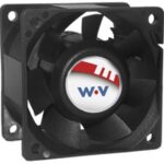 8006878973 DC0603812M2B-2T0, Fan Tubeaxial 12VDC Square - 60mm L x 60mm H Ball 67.1 CFM (1.88m³/min) 2 Wire Leads Hirschmann
