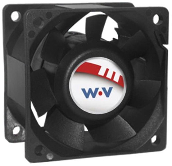 doc049754687 8034032138 DC0603812M2B-BT0, Fan Tubeaxial 12VDC Square - 60mm L x 60mm H Ball 67.1 CFM (1.88m³/min) 4 Wire Leads Hirschmann — изображение 1