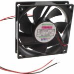 8006890130 MB8020M12B-FSR, Fan Tubeaxial 12VDC Square - 80mm L x 80mm H Ball 26.9 CFM (0.753m³/min) 2 Wire Leads Hirschmann