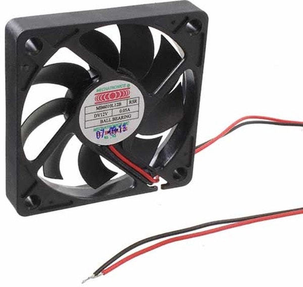 doc049765423 8006893526 MB6010L12B-RSR, Fan Tubeaxial 12VDC Square - 60mm L x 60mm H Ball 9.4 CFM (0.263m³/min) 2 Wire Leads Hirschmann — изображение 1