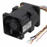 8006894070 PF40561BX-000U-S99, Fan Tubeaxial 12VDC Square - 40mm L x 40mm H Ball 31.7 CFM (0.888m³/min) 4 Wire Leads Hirschmann