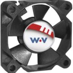 8006894438 DC0351012W2B-2T0, Fan Tubeaxial 12VDC Square - 35mm L x 35mm H Ball 6.3 CFM (0.176m³/min) 2 Wire Leads Hirschmann
