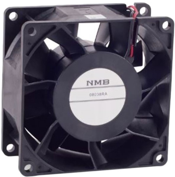 doc049768169 8006898273 08038RA-12Q-EU-04, Fan Tubeaxial 12VDC Square - 80mm L x 80mm H Ball 91.8 CFM (2.57m³/min) 4 Wire Leads Hirschmann — изображение 1