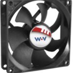 8033909387 DC0922512V2B-BT0, Fan Tubeaxial 12VDC Square - 92mm L x 92mm H Ball 81.0 CFM (2.27m³/min) 4 Wire Leads Hirschmann