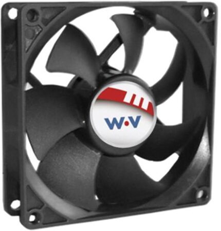 8033909387 DC0922512V2B-BT0, Fan Tubeaxial 12VDC Square - 92mm L x 92mm H Ball 81.0 CFM (2.27m³/min) 4 Wire Leads Hirschmann