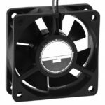 8006907394 OD6020-24LB, Fan Tubeaxial 24VDC Square - 60mm L x 60mm H Ball 2 Wire Leads Hirschmann