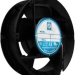 8006904733 OA172AP-22-1WB, Fan Tubeaxial 230VAC Round - 172mm Dia Ball 235.0 CFM (6.58m³/min) 2 Wire Leads Hirschmann