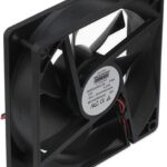 8006907461 MS9225M12B-FSR-2EM, Fan Tubeaxial 12VDC Square - 92mm L x 92mm H Ball 58.1 CFM (1.63m³/min) 2 Wire Leads Hirschmann