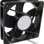 8006908969 19030572A, Fan Tubeaxial 24VDC Square - 120mm L x 120mm H Ball 102.0 CFM (2.86m³/min) 2 Wire Leads Hirschmann