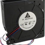 8006944624 BFB1224H-T50R, Fan Blower 24VDC Square/Rounded - 120mm L x 120mm H Ball 29.0 CFM (0.812m³/min) 3 Wire Leads Hirschmann