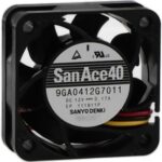 8006952326 9GA0412G7011, Fan Tubeaxial 12VDC Square - 40mm L x 40mm H Ball 3 Position Rectangular Connector Hirschmann