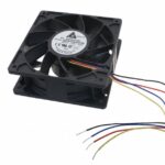 8006986199 QFR1224GHE-SP01, Fan Tubeaxial 24VDC Square - 120mm L x 120mm H Ball 210.4 CFM (5.89m³/min) 4 Wire Leads Hirschmann