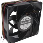 8007351286 9GV1512M501, DC Fans DC Axial Fan, 150x150x50mm, 12VDC, Guide Vane, Tachometer Hirschmann