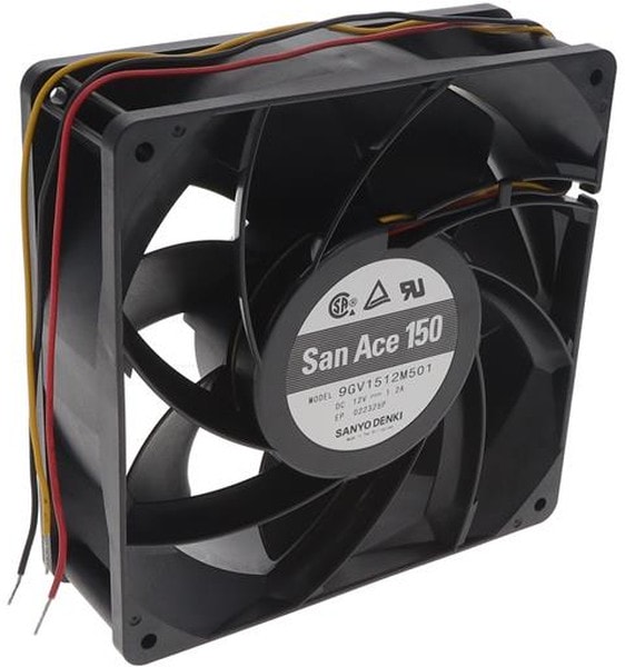 doc049800897 8007351286 9GV1512M501, DC Fans DC Axial Fan, 150x150x50mm, 12VDC, Guide Vane, Tachometer Hirschmann — изображение 1