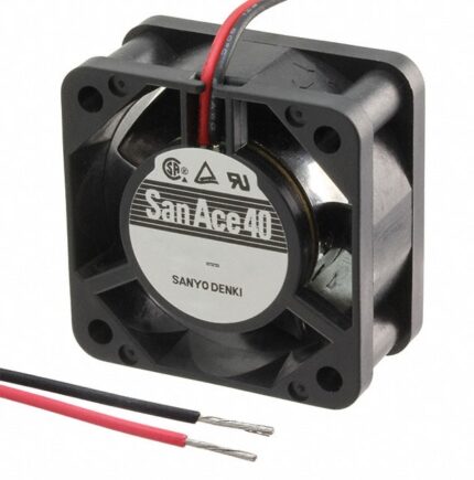 8018658489 109P0412H3023, DC Fans DC Axial Fan, 40x40x28mm, 12VDC, Groove for Lead Hirschmann