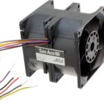 8007014744 9CRA0812P8G001, Fan Tubeaxial (Dual) 12VDC Square - 80mm L x 80mm H Ball 158.9 CFM (4.45m³/min) 4 Wire Leads per Fan Hirschmann