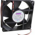 8007870315 G1238S12B1-FSR-TTL-EM, Fan Tubeaxial 12VDC Square - 120mm L x 120mm H Ball 88.0 CFM (2.46m³/min) 3 Wire Leads Hirschmann