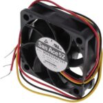 8008622258 9GA0524A7001, Fan Tubeaxial 24VDC Square - 52mm L x 52mm H Ball 4 Wire Leads Hirschmann