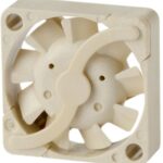 8008624456 UF3C3-700B, Fan Tubeaxial 3VDC Square - 12mm L x 12mm H Vapo-Bearing™ 0.218 CFM (0.006m³/min) 2 Wire Leads Hirschmann