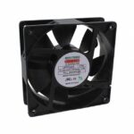 8008638712 LPH12A99-BTHR-2EM, Fan Tubeaxial 100 ~ 240VAC Square - 120mm L x 120mm H Ball 123.9 CFM (3.47m³/min) 2 Terminals Hirschmann