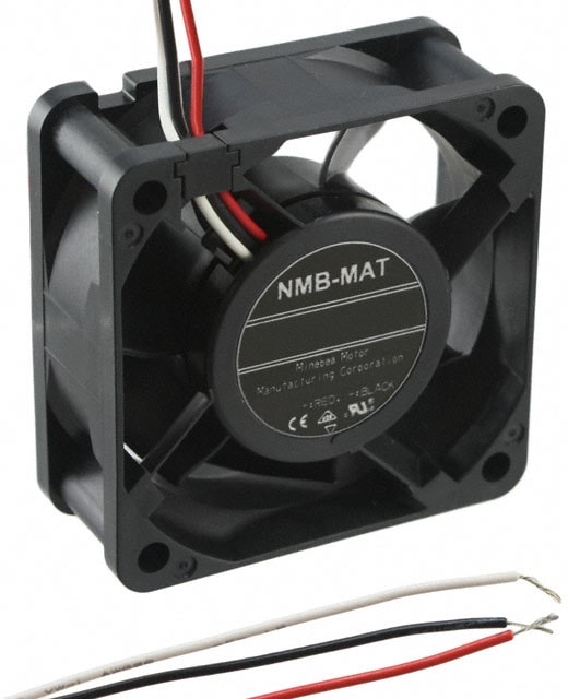 doc049838970 8008639622 2410SB-04W-B29-B50, Fan Tubeaxial 12VDC Square - 60mm L x 60mm H Ball 14.5 CFM (0.406m³/min) 3 Wire Leads Hirschmann — изображение 1