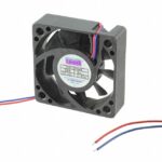 8008639709 G5015H24B-RSR, Fan Tubeaxial 24VDC Square - 50mm L x 50mm H Ball 13.0 CFM (0.364m³/min) 2 Wire Leads Hirschmann