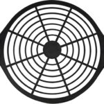 8008643196 G172POG, 172mm Dia Fan Finger Guard Polyamide (PA), Nylon Hirschmann