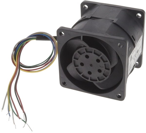doc049844450 8008938593 GFB0612ES-E, DC Fans DC Axial Fan, 60x60x56mm, 12VDC, 9.73"H2O, Ball, 4x Lead Wires, Tachometer, PWM Hirschmann — изображение 1