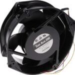 8008645600 9EC2048A001, Fan Tubeaxial 48VDC Round - 200mm Dia Ball 519.0 CFM (14.53m³/min) 3 Wire Leads Hirschmann