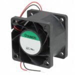 8008646688 PF38281B2-000U-A99, Fan Tubeaxial 12VDC Square - 38mm L x 38mm H Ball 16.9 CFM (0.473m³/min) 2 Wire Leads Hirschmann