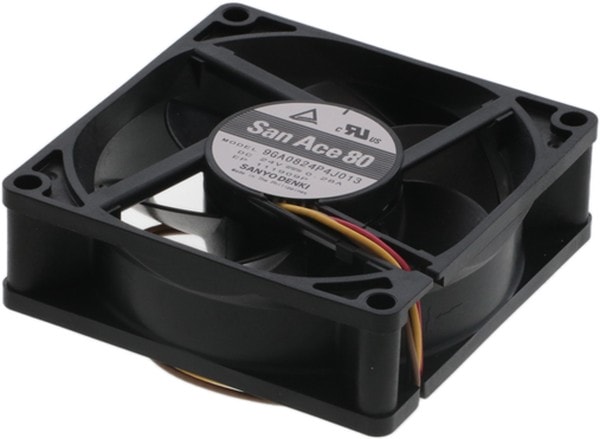 doc049845674 8008647172 9GA0824P4J013, Fan Tubeaxial 24VDC Square - 80mm L x 80mm H Ball 4 Position Rectangular Connector Hirschmann — изображение 1